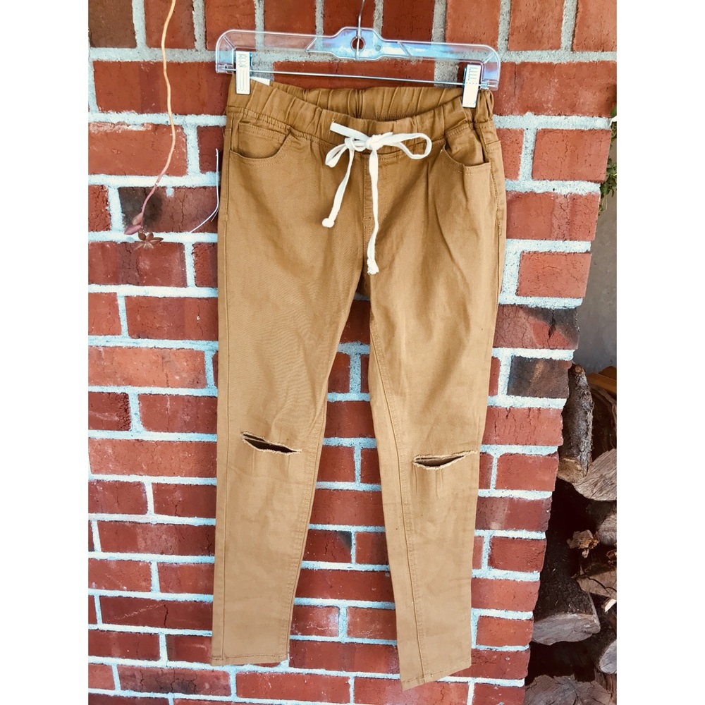 Tan joggers